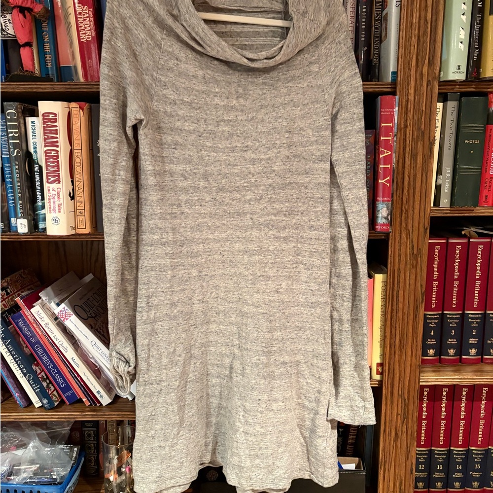 James Perse Heather Gray Long Sleeve Dress